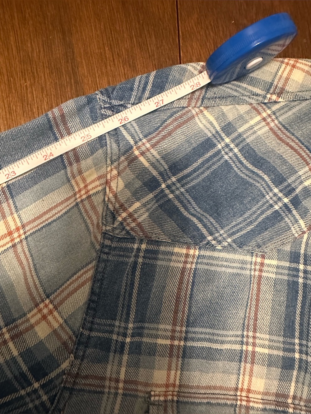 LUCKY Brand Vintage-Style Blue Plaid Button-Up Shirt - Men - Picture 10 of 10